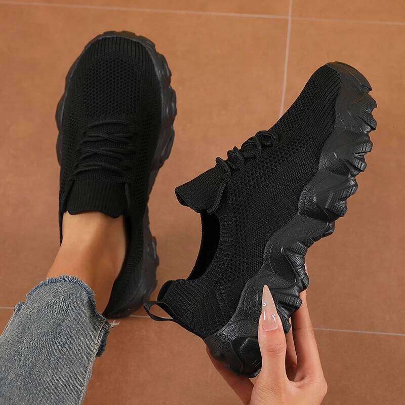 Sports Comfortable Lightweight Sneakers Breathable Mesh Platform Fashion Women's Outdoor Casual Shoes
