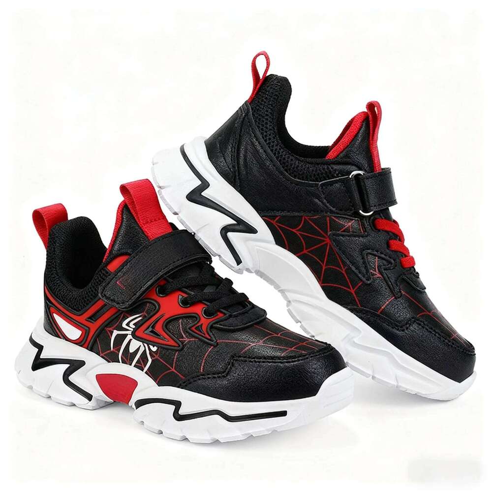 Marvel Children's Fashion Aoger Spiderman Boys Sneakers Girls Cartton Casual Breathable Kids Sport Shoes Size 28-38 26W0224