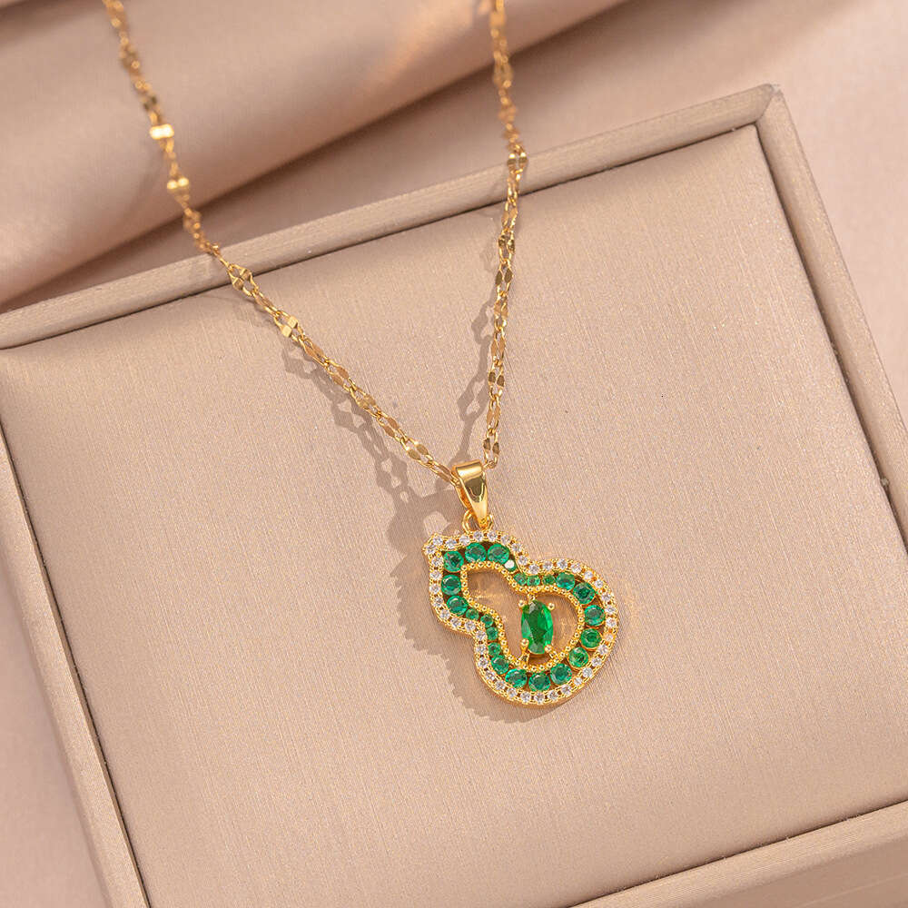 Hollow Gourd Necklace Vintage Light Luxury Sweater Chain Casual And Versatile Accessory