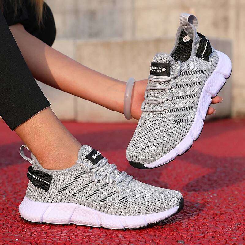 Running Women Sizes 36-46 Mesh Breathable Comfortable Summer Soft Soled Lightweight Versatile Tennis Training Shoes