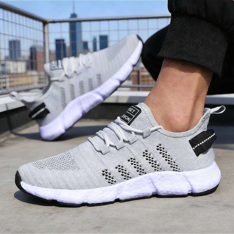Men's Breathable Mesh Sneakers Lightweight Casual Sport Non-Slip Cushion Running Shoes Fashion Trendy Tennis Shoe for Men