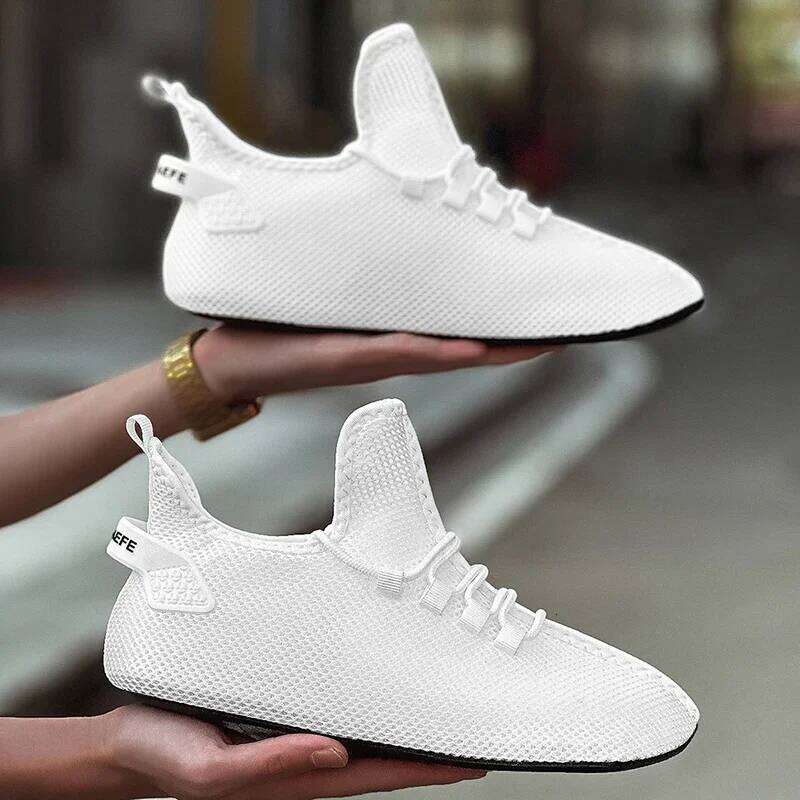 MAEDEF Men's Fashion Socks Running Casual Soft Comfortable Outdoor Walking Shoes Plus Size Sneakers Men