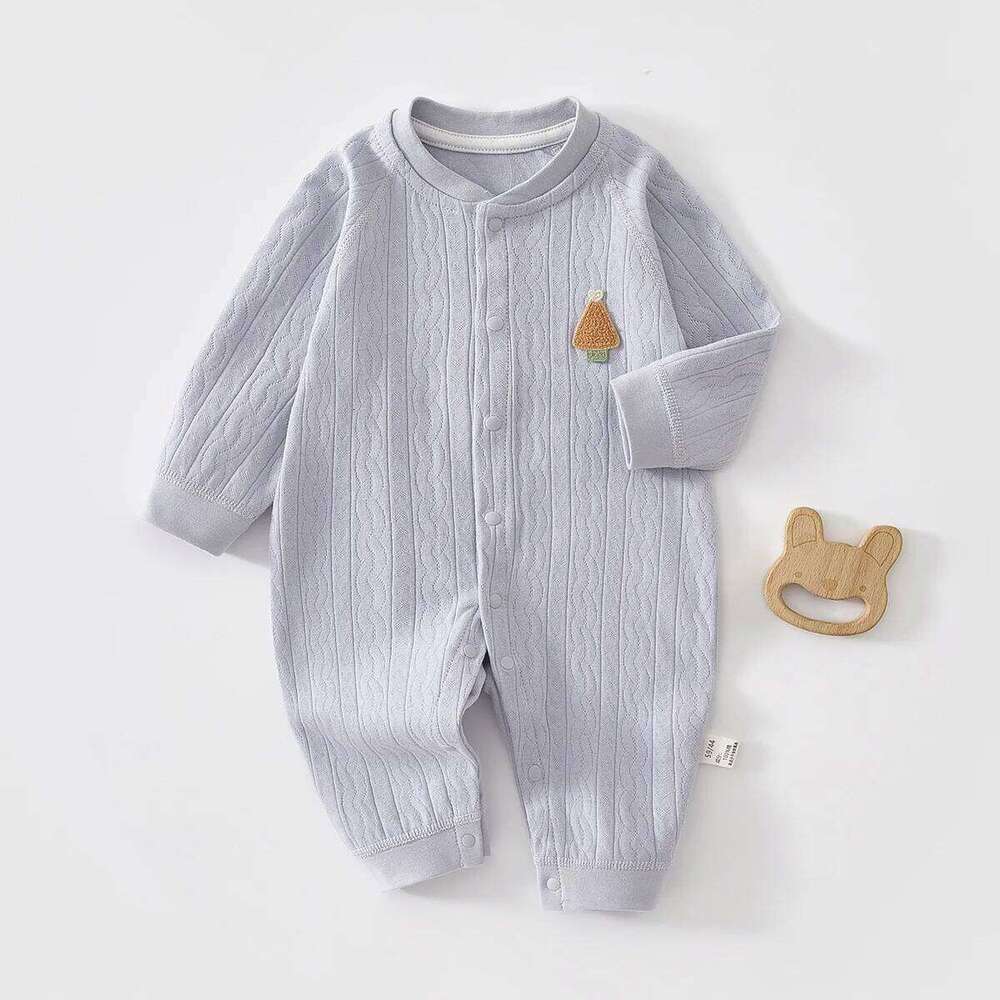 AYNIGIELL Spring and Autumn 0-18M Baby Rompers Newborn Girls Boys 100%Cotton Clothes High Quality Patterned Jumpsuit 26H0224