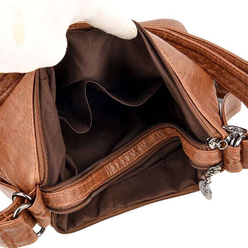 Multifunction Big Hand Bags for Women Winter Large Tote Fashion Rivet Shoulder Bag Female Luxury Soft Ladies Leather Handbag Z260224