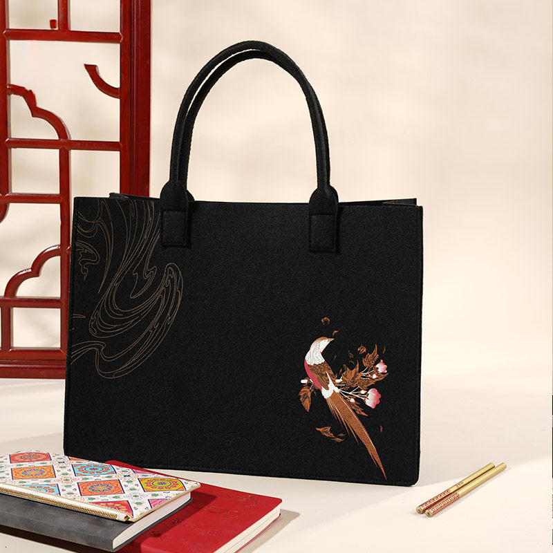 Bestseller Forbidden City Cultural and Creative Felt National Trend Single Shoulder Commuter Handbag Women's Bag Stationery Official Flagship Sto