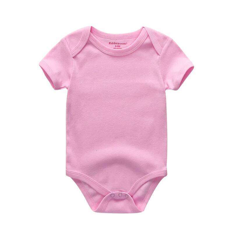 Kiddiezoom Four Seasons 1 PCS Solid Unisex Baby Boy Girl Bodysuits Soft 100%cotton Newborn Infant clothes 26Y0224