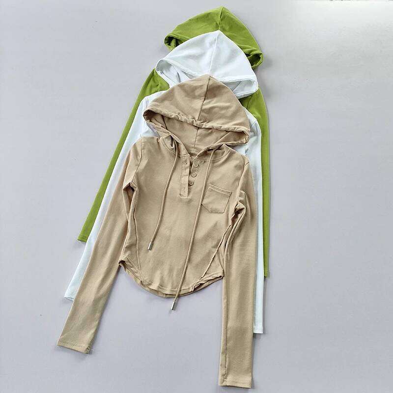 Women's Hooded Sweatshirt Ribbed Trim Slim Fit Pullover Casual Sportswear for Running Yoga Lounge 26Y0224