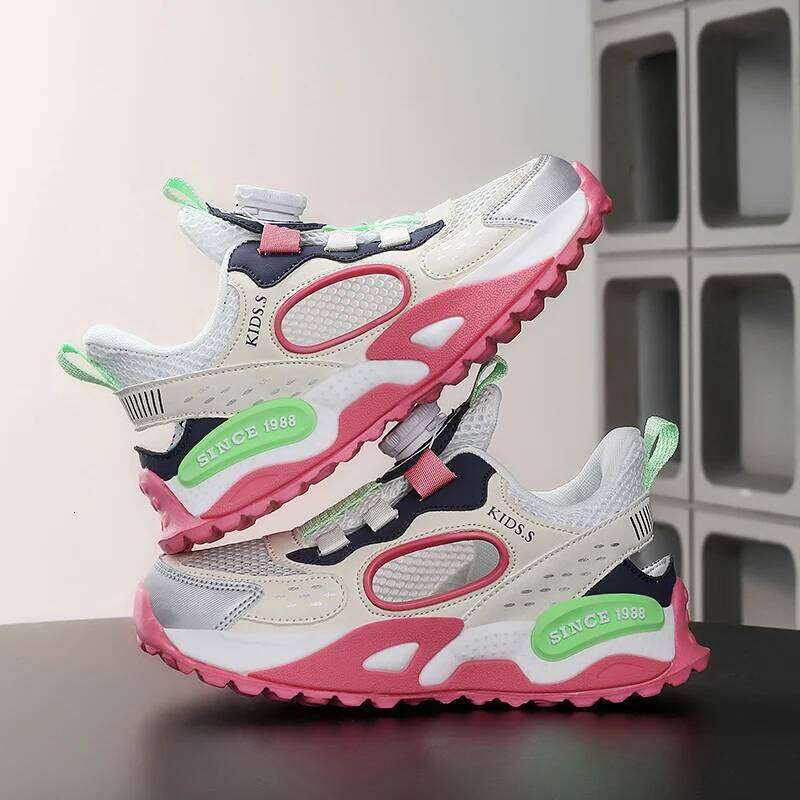 Summer Ultra Light Kids Sneakers New Low Cut Boy Girl Casual Simple Anti Slip Wear-resistant Soft Comfort Run Shoes 26W0224