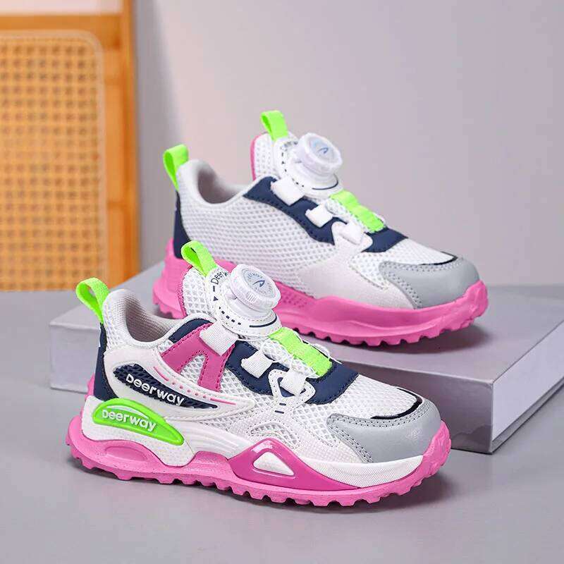 Hot Selling Autumn Balanced Childrens Sports Daily Flexible Lightweight Running Anti Slip Fashionable Casual Shoes 26W0224