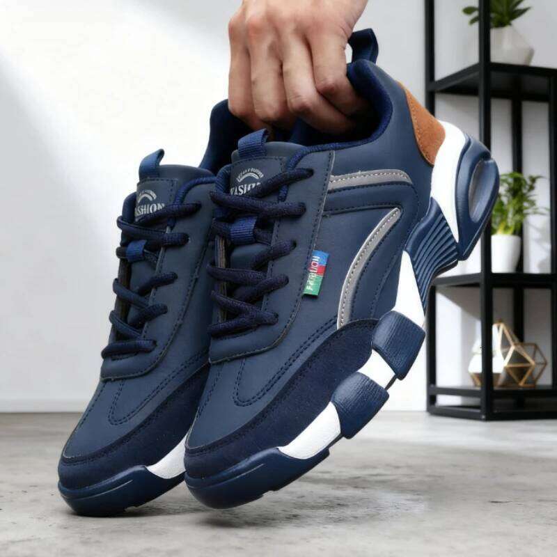 New Sneakers Patchwork Design Comfortable Rebound Hiking Waterproof Fit Modern Classic Spring and Autumn Men's Shoes