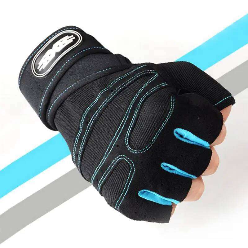 Gym Sport Fitness Weight Lifting Wristband Half Finger Gloves Outdoor Cycling Hiking NonSlip Glove Body Building Training 26H0224