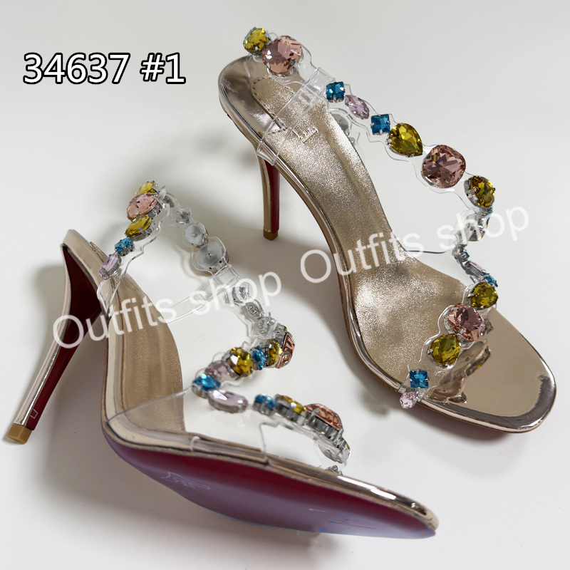 2025 Women Shoes High Heels Womens Designer Lady Sandals Wedding Shoes Size 35-41