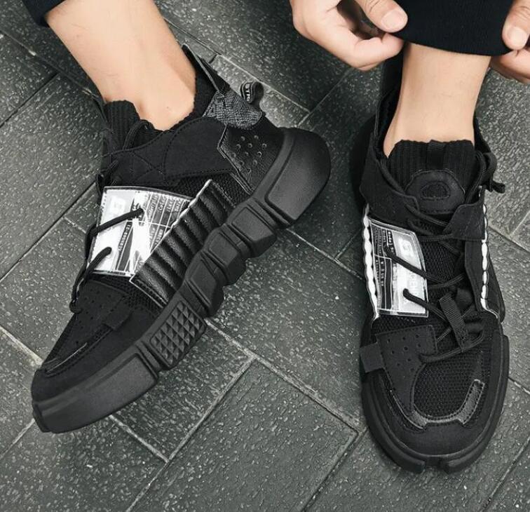 Men's shoes Kids big size Wu Dao autumn new breathable super hot couple shoes men's Korean version trendy color blocking personality interne
