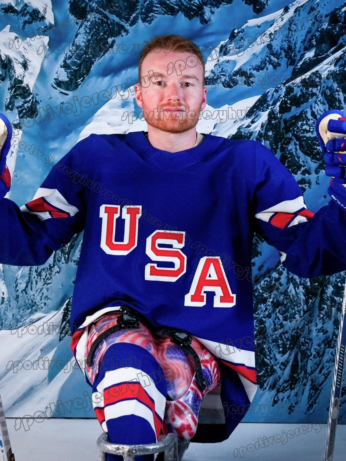 Team 2026 Hockey Jersey Thompson Hellebuyck Hughes Matthews Werenski Gaudreau Tkachuk Guentzel Sweater Custom Double-Reinforced Stitching Casual Wear