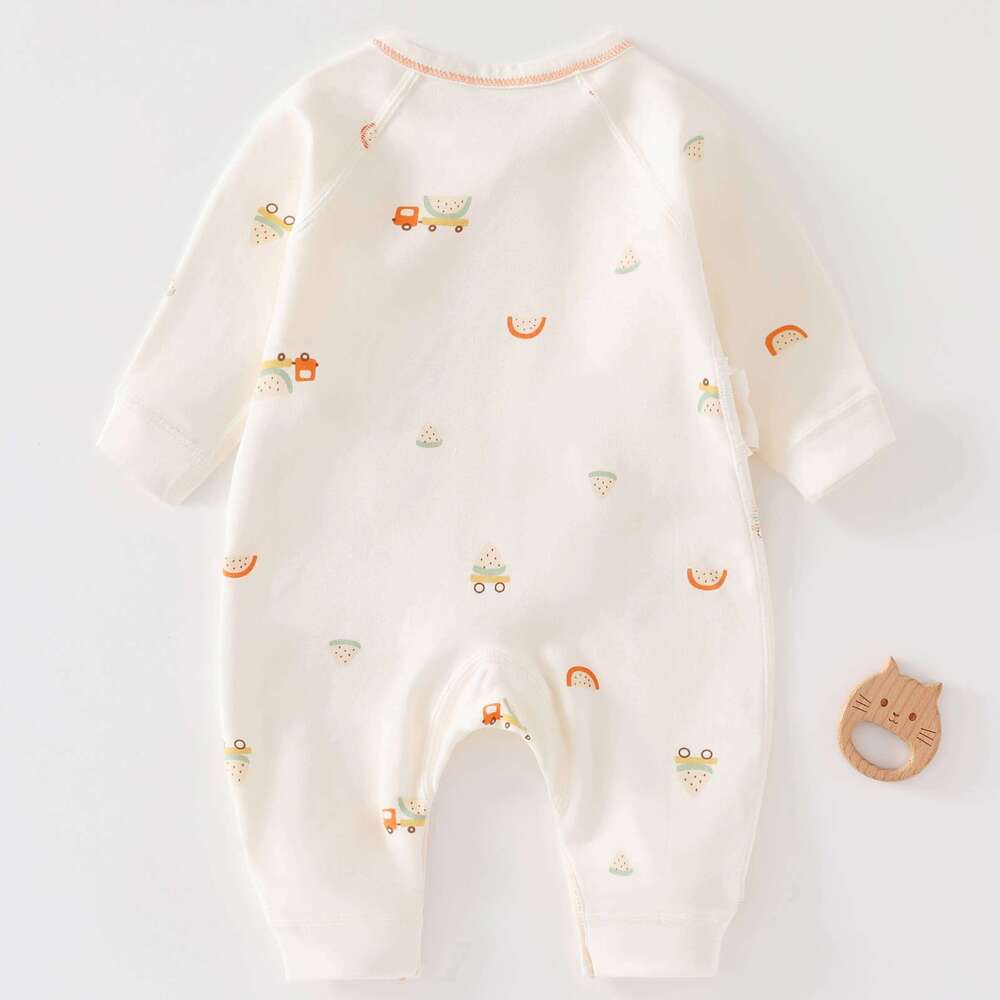 Soft Long Sleeve Baby Onesie Romper Pastel Colors All-Season Comfort Easy Diaper Change Ideal for Everyday And Special Occasions 26H0224