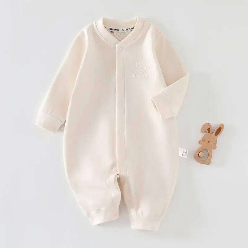 New Infant Daily Home Wear Bodysuit Spring Newborn Long Sleeve Romper 0-2Y Baby Girls Boys Print Soft Clothes 26H0224