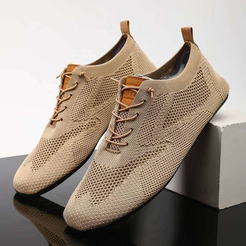 Mesh Men Shoes Breathable Casual Sneakers High Quality 2024 Trendy Lightweight Outdoor Walking Male Flat Shoe Zapatillas Hombre