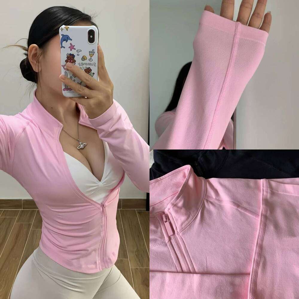 Running Women Long Sleeve Shirt Seamless Fitness Coat Breathable Yoga Sportwear Slim Fit Gym Top Sport 26Y0224