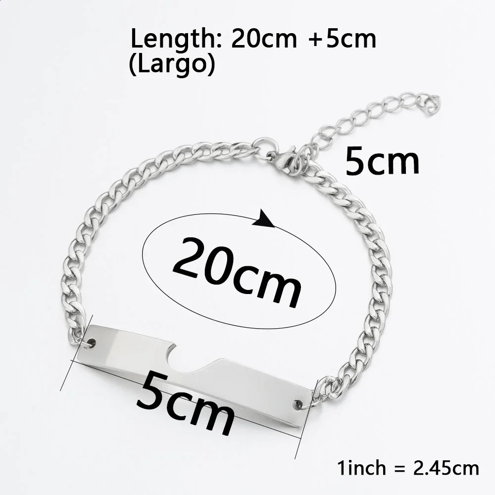 Gift Heart Charm Men Women Couple Bracelet Silver Color Couples Matching Stainless Steel Jewelry Set Wholesale Supply 260207