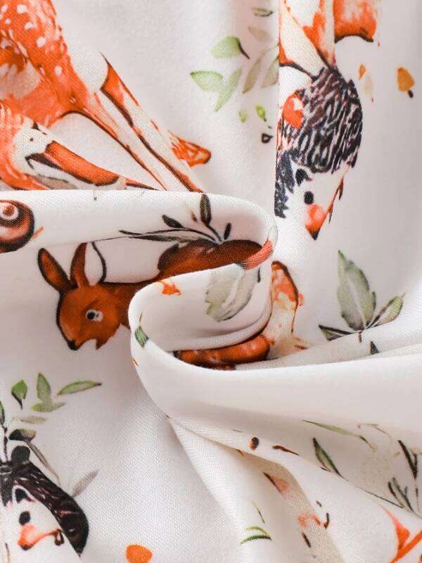 Spring Autumn Unisex Baby Romper Long Sleeve Deer Print Christmas Theme Onesie for Infants And Toddlers 26H0224