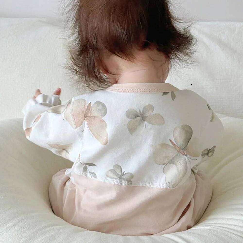 Christmas Girl Clothes 100% Cotton Ruffles Patchwork Long Sleeve Baby Romper Spring Autumn 1st Birthday Infant Jumpsuit 26H0224