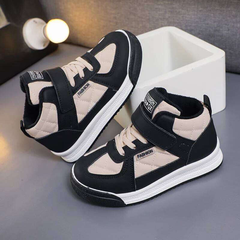 2023 Children sports Fashion winter warm walking shoes Casual sneakers for kids 26W0224