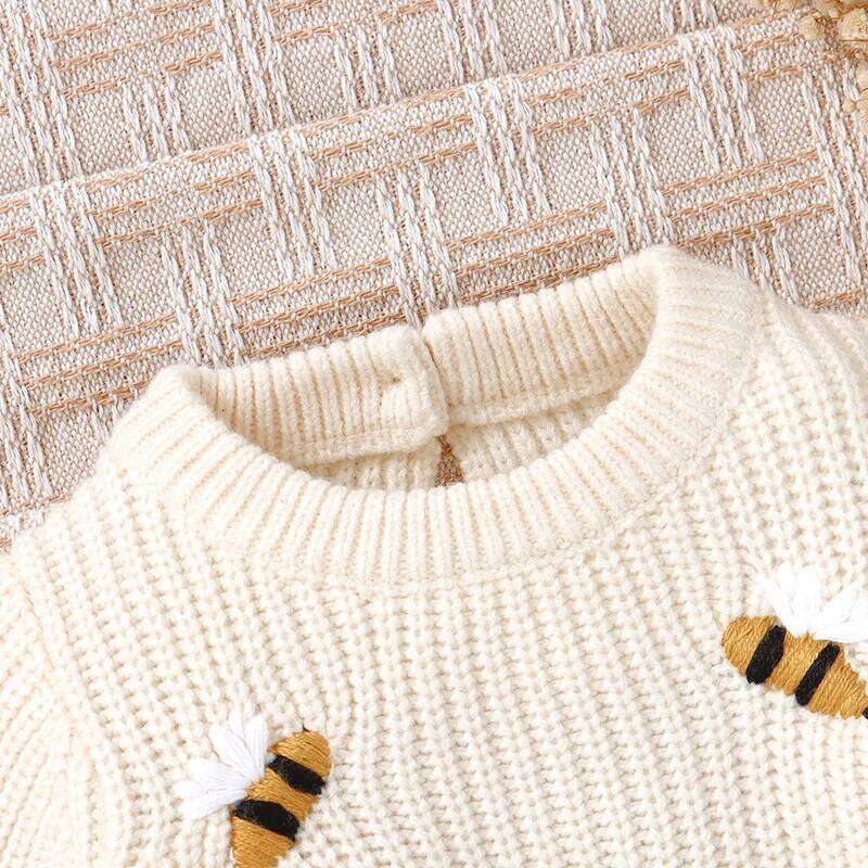 Baby Rompers Clothes 0-18m Autumn Winter Long Sleeve Knitted Newborn Boys Girls Beige Jumpsuits s Infant Unisex Outfits 26H0224