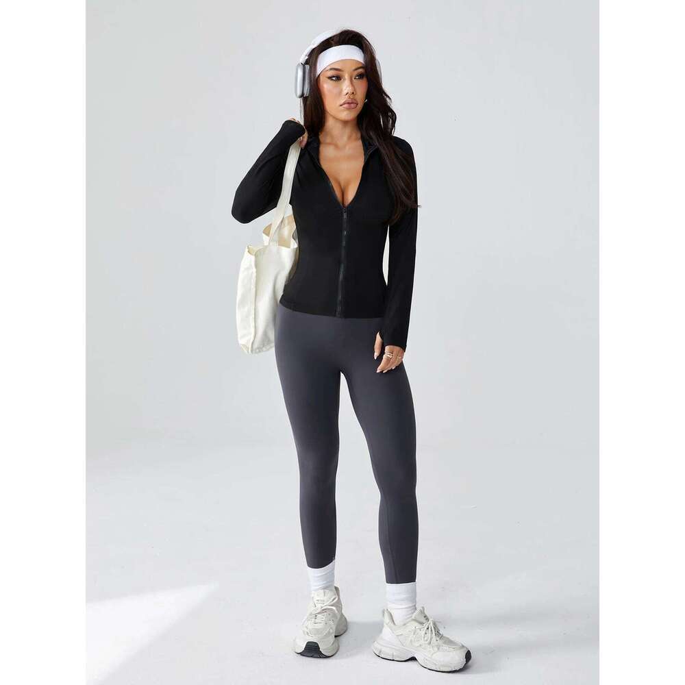 Women's New Slim-Fitting Yoga - Buttery-Soft Stretch Full-Zip Athletic Cardigan 26Y0224