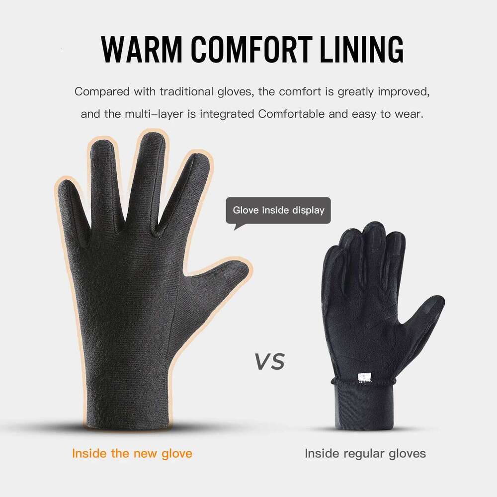 Ski Waterproof Winter Men Touchscreen Non-Slip Unisex thickening Windproof Warm Cycling Cold Fashion Sports Gloves 26H0224
