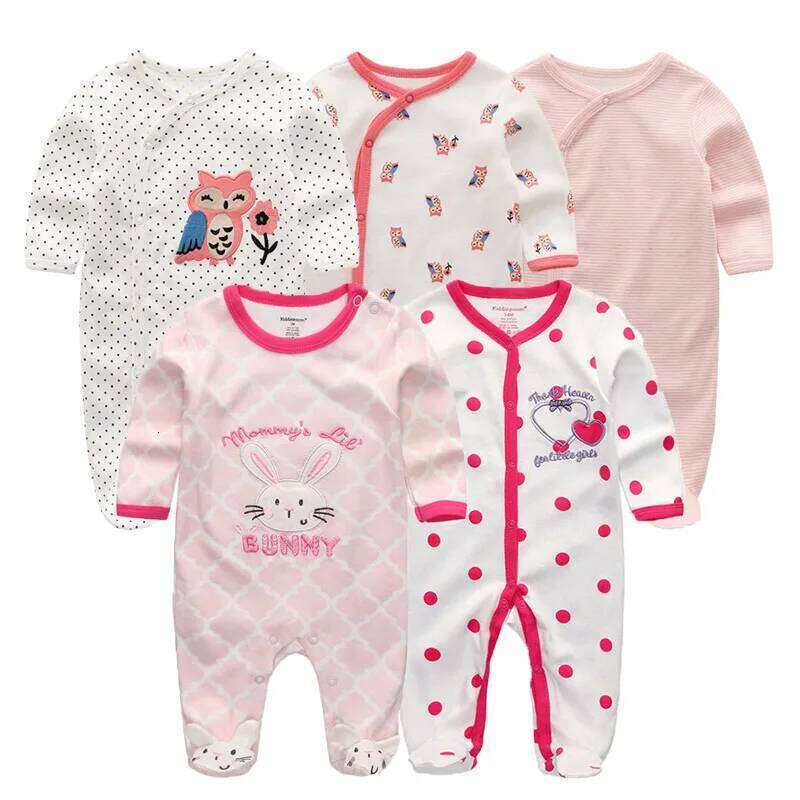 Multi-Piece Cotton Newborn Romper Boy Girl Clothes Full Sleeve Jumpsuit Baby Pajamas 0-12M 26Y0224