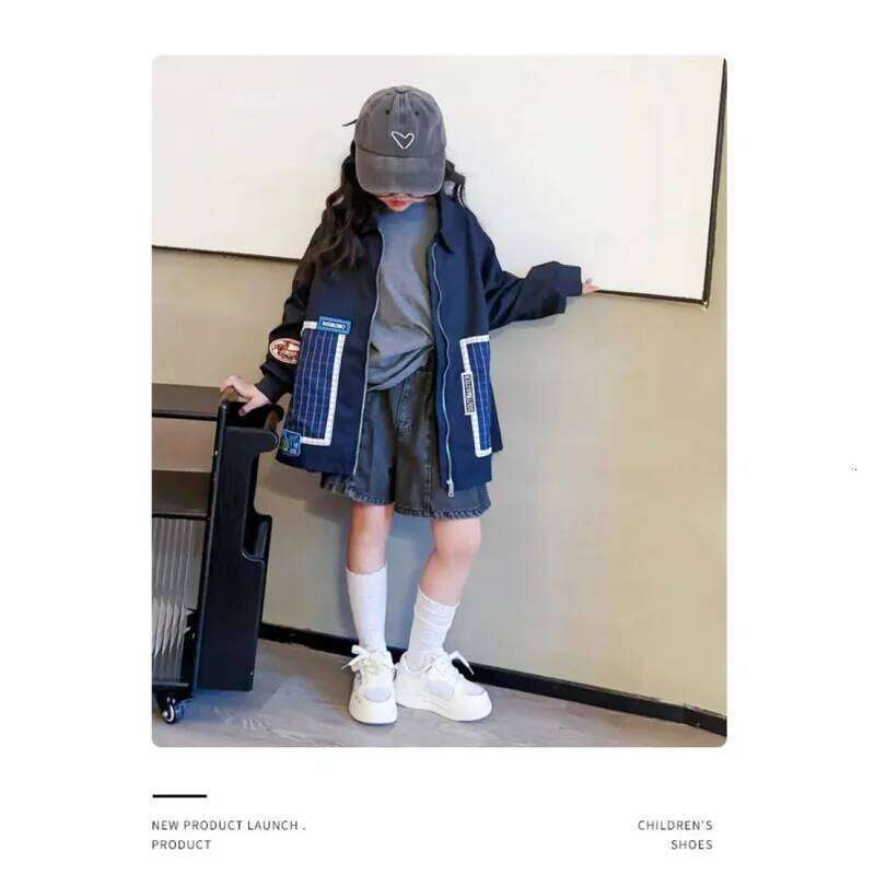 2026 Trend Fashion Sport Shoes For Children PU Leather Teenager Girl's Sneakers Anti-slippery Waterproof Kid's Running Footwear 26W0224