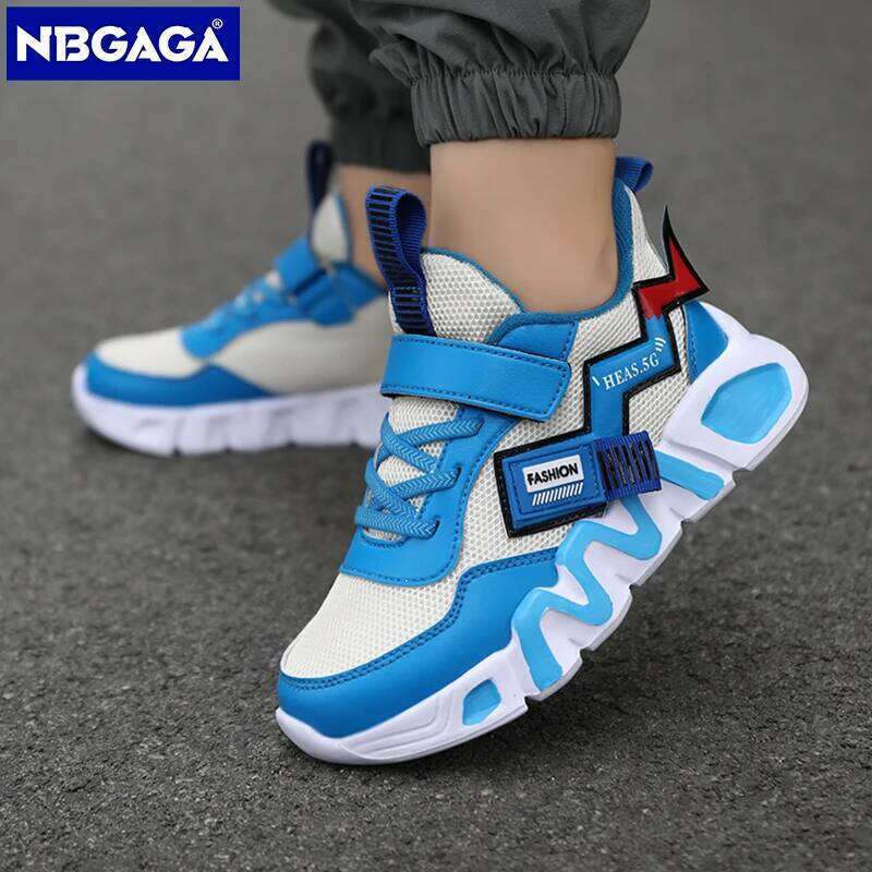 Cartoon Kids for Boys Mesh Sneakers Children Casual Sport Little Boy Running Tenis Yellow School Student Shoes 2023 26W0224
