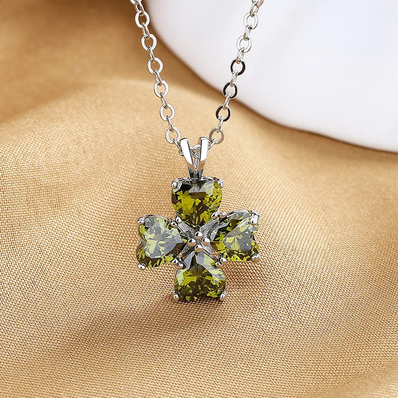 925 Sterling Silver Necklace Elephant Pendant Zircon For Women Clavicle Chain Necklaces Wedding Party Fashion Jewelry Gift 260208