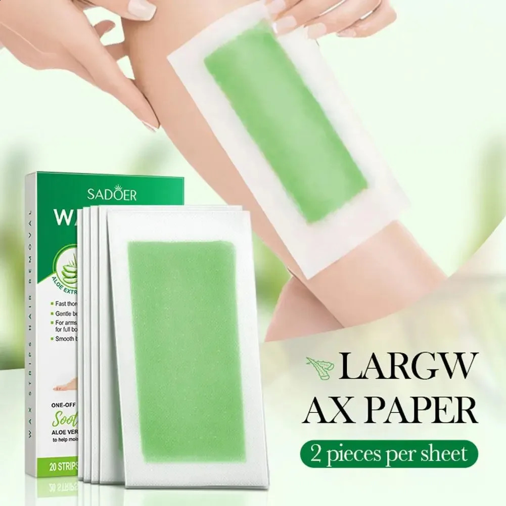 stick Professional Wax Strips for Summer Depilation Double Sided Cold Wax Paper for Leg Body Face Useful 260126
