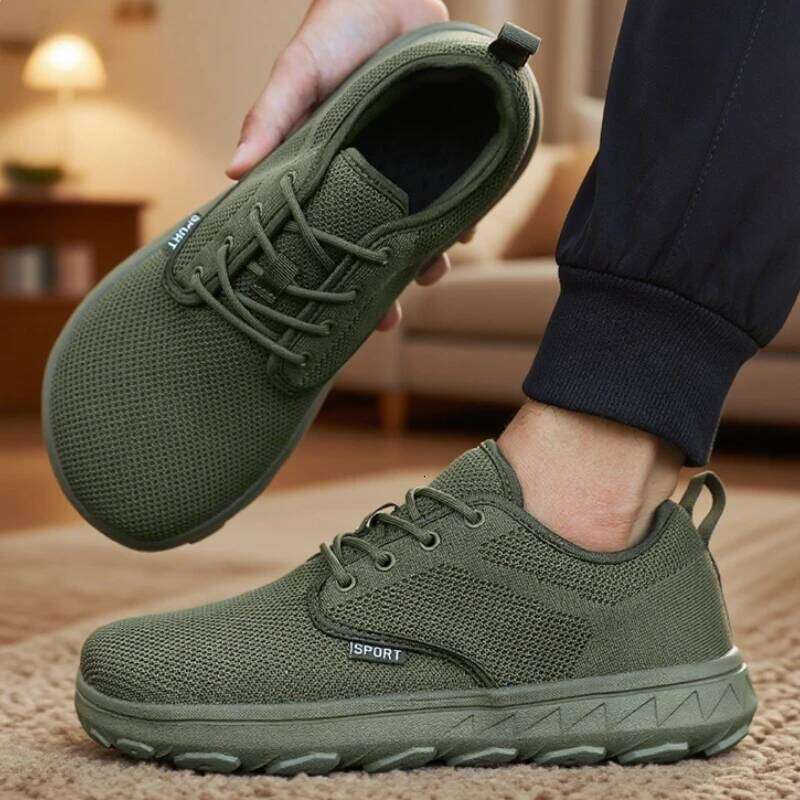 Men's Breathable Mesh Wide Toe Casual Comfortable Fitness Training Sneakers 2025 Shoes for Men with Free Shipping