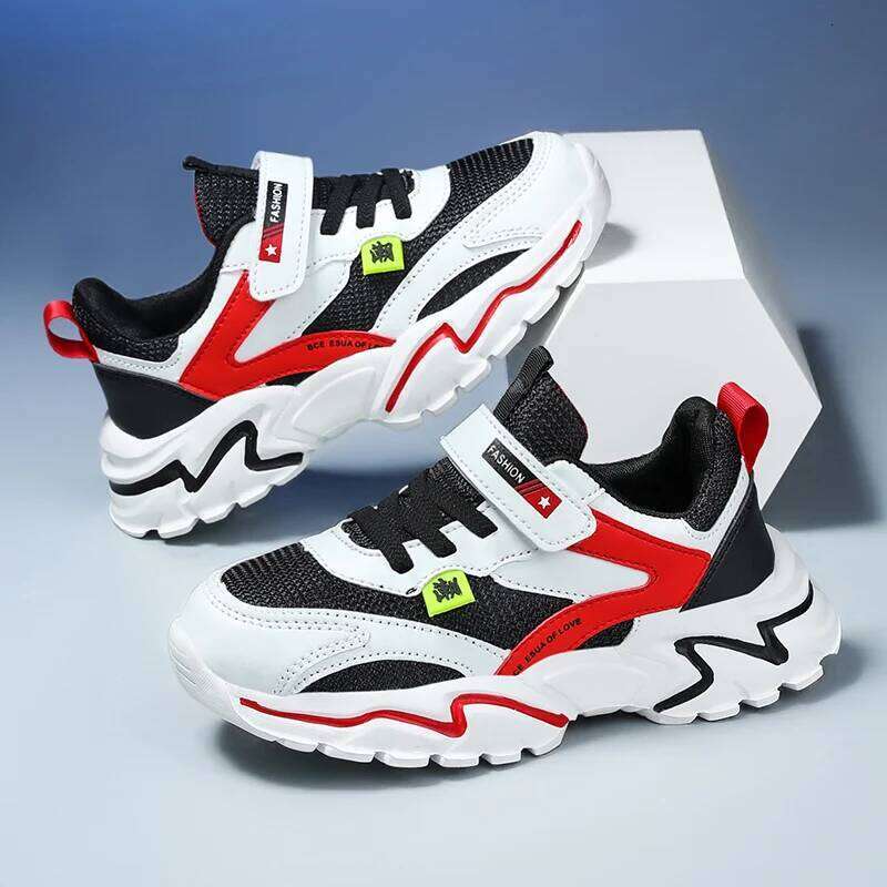 Boys' Summer Mesh Breathable Sneakers Anti-Skid Outdoor Tennis Shoes for Children Sport Running Size 28-39 26W0224