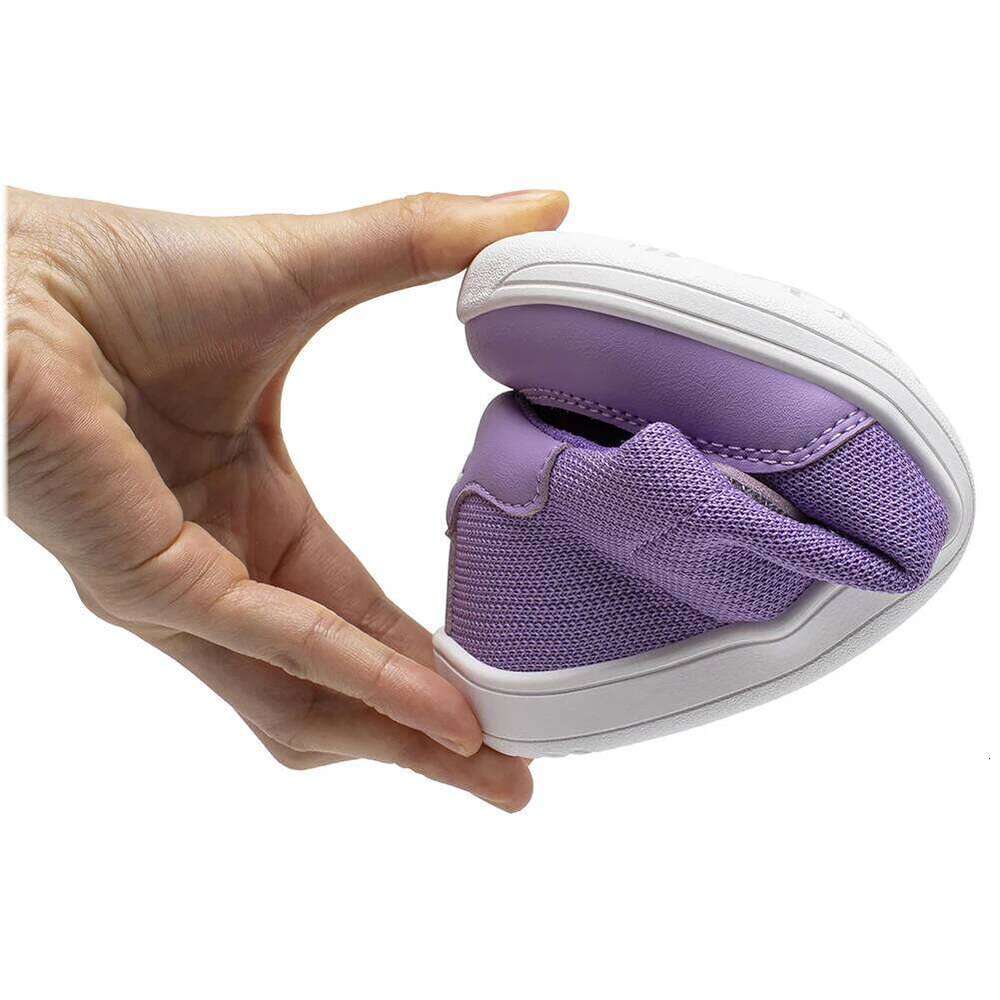 HOBIBEAR Kids Wide Toe Barefoot Boys Girls Minimalist Sneakers Lightweight Hook Loop Mesh Artificial Leather Shoes 26W0224
