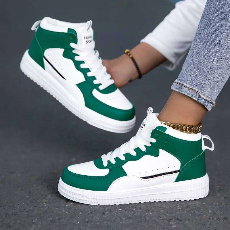 MAEDEF Mens Casual Women Sneakers PU Leather White Vulcanized Female Walking Sports Zapatillas Hombre Women's Shoes
