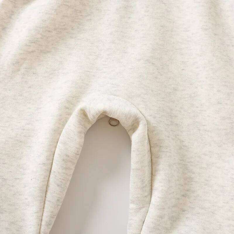 Autumn Winter Baby Rompers Thick Jumpsuits Fur Lining Toddler Clothes Boys Outfit 26Y0224