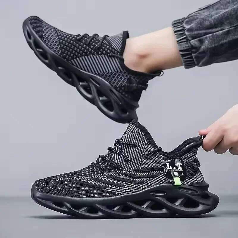 2025 Men's Sports Summer Lightweight Fashion Mesh Soft Comfortable Outdoor Anti Slip Casual Shoes Tenis Masculino