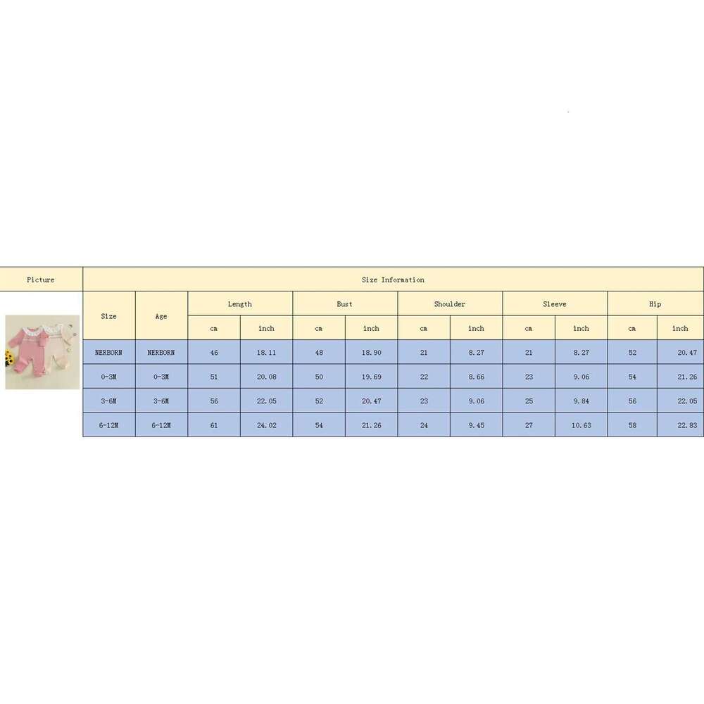 FOCUSNORM 0-12M Lovely Newborn Baby Girls Boys Fall Winter Romper Contrast Color Long Sleeve Ruffled Round Neck Footed Jumpsuit 26H0224