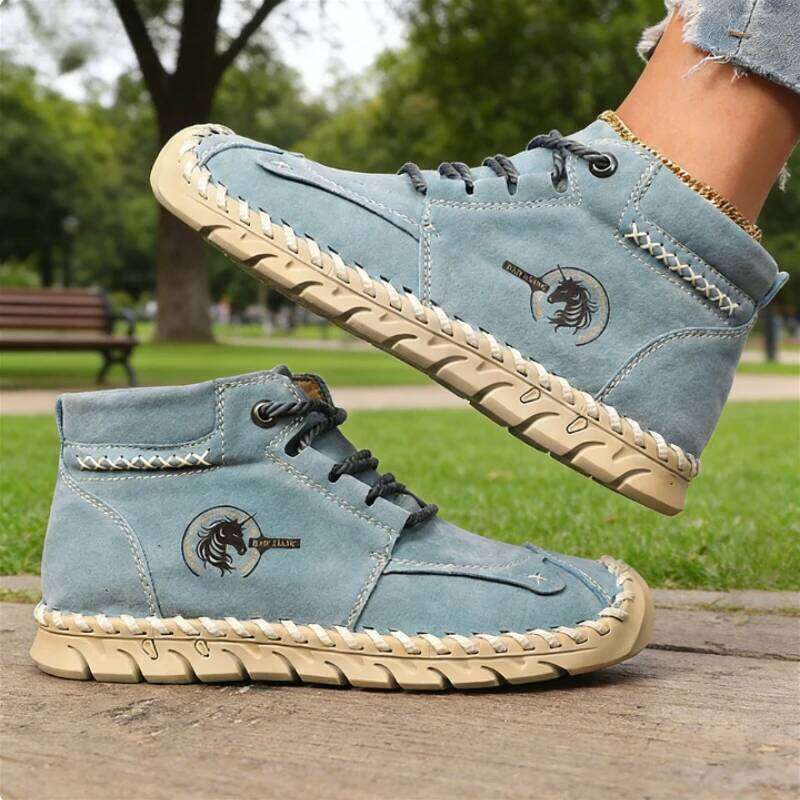 New Wear-resistant Loafers Women Soft Comfortable Spring Casual Leather Walking Shoes Non-Slip Outdoor Flat Sneakers