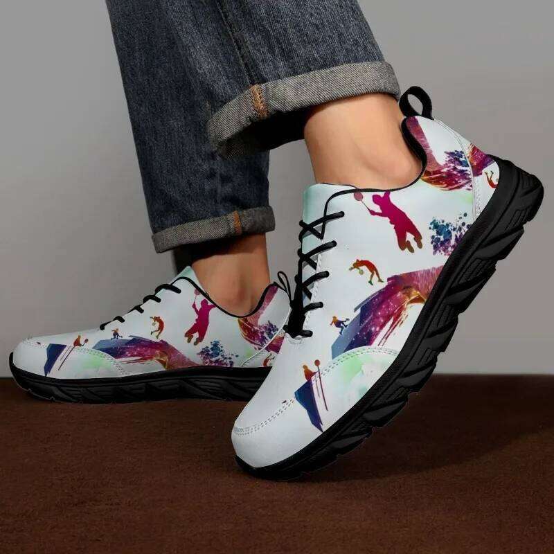 Men's Fashionable Christmas Sports Casual Shoe Running Outdoor Walking Training Shoes Flats Mens Sneakers