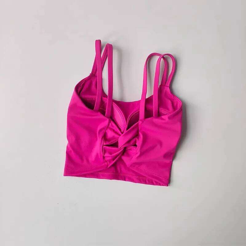 Women's Sports Bras Fitness Top, Sexy Lingerie, Push Up Fixed Pad, Yoga Bra, knotted Underwear, Running Vest, Gym Tops 26Y0224