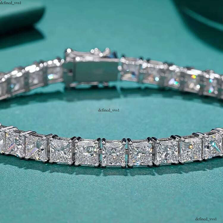 VOAINO fashion 9K 14K 18K 4mm Hpht Cvd Lab Grown VVS Moissanite Women's Tennis Bracelet