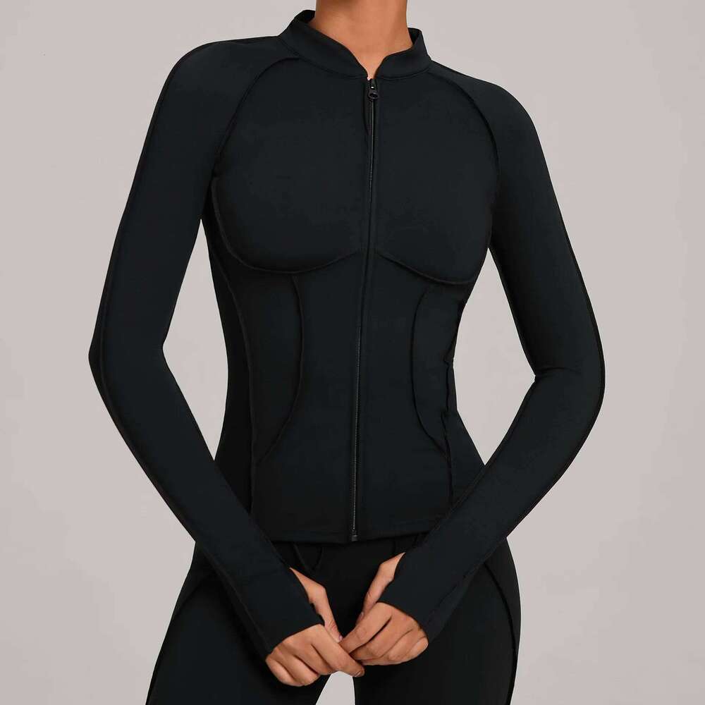 SWELTERING Women Yoga Sports Zip Fitness Long Sleeve Workout Cycling Shirts Gym Quick Dry Outdoor Top Sportswear 26Y0224