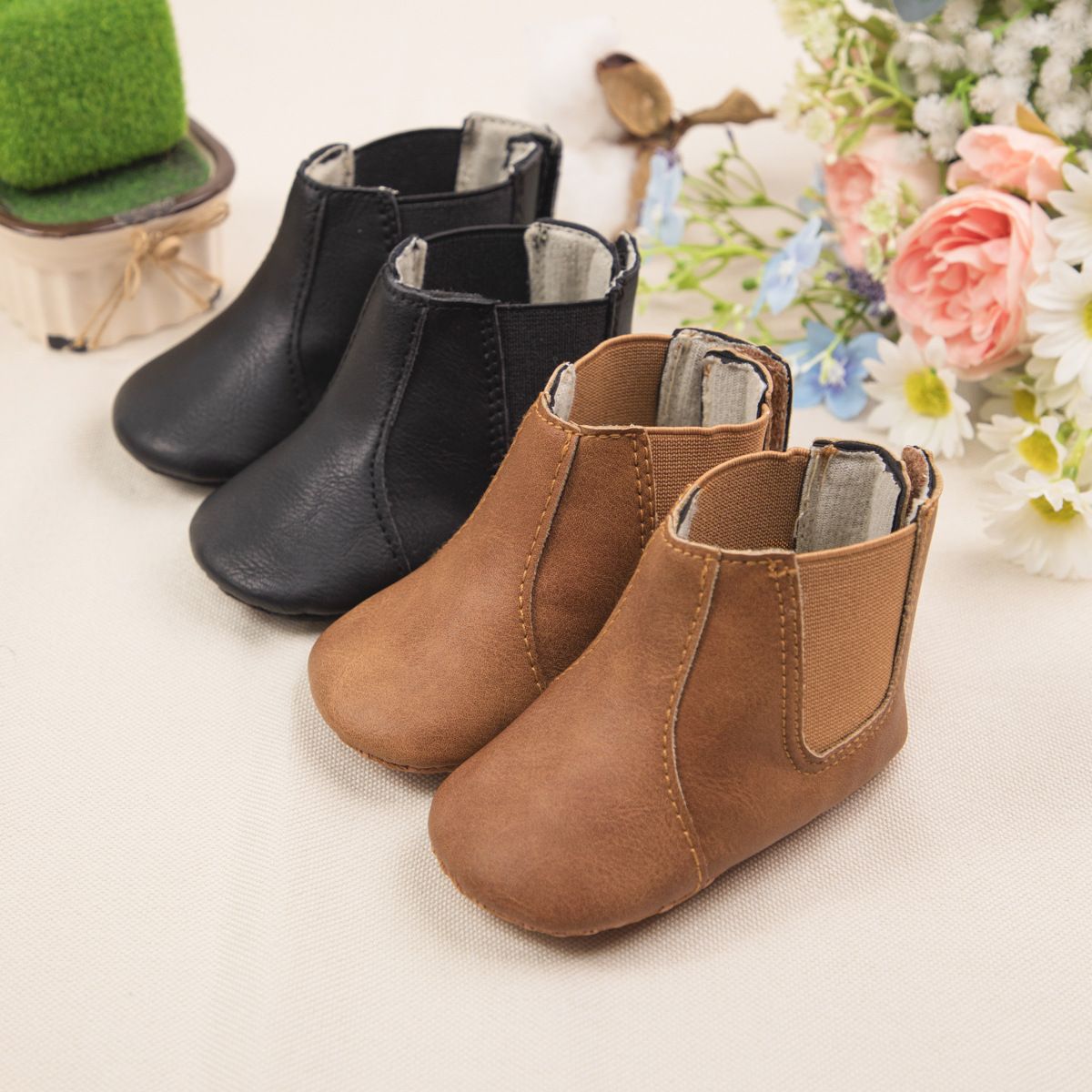 Fashion Infant Baby Snow Boots Winter Shoes cutefeet Waterproof Non-Slip Boy Girl Leather Shoes Kids Warm Newborn Toddler Outdoor Boots