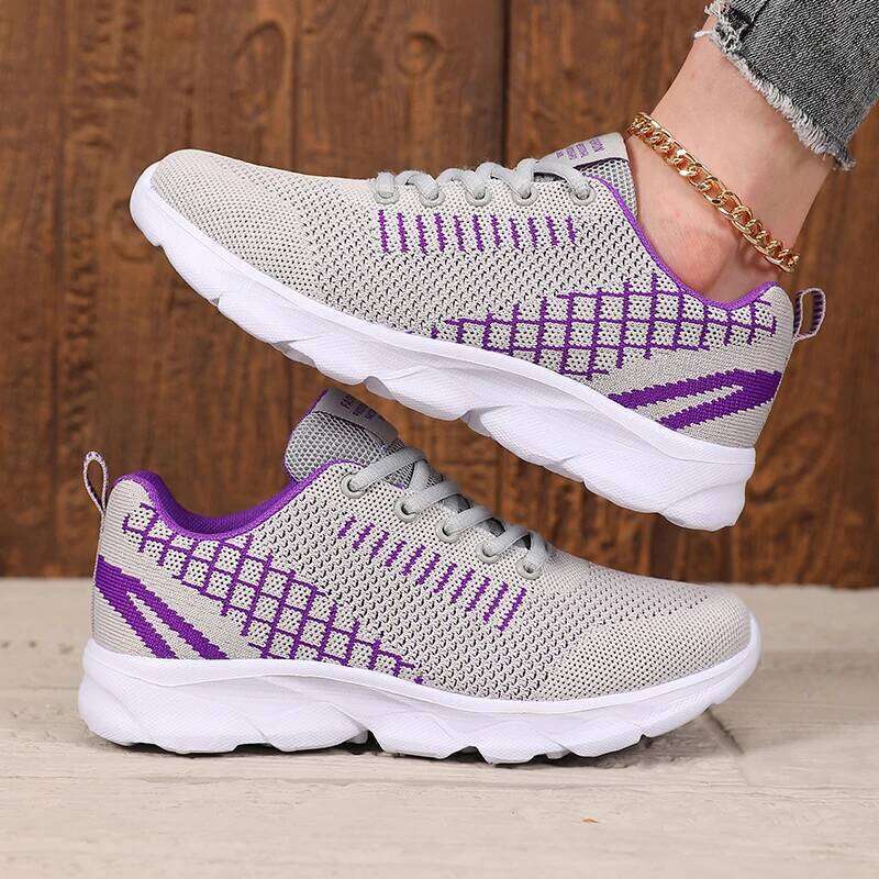 2025 Summer New Women Fashion Mesh Breathable Non Slip Casual Lace Up Sneakers Women's Outdoor Trendy Tennis Flat Shoes