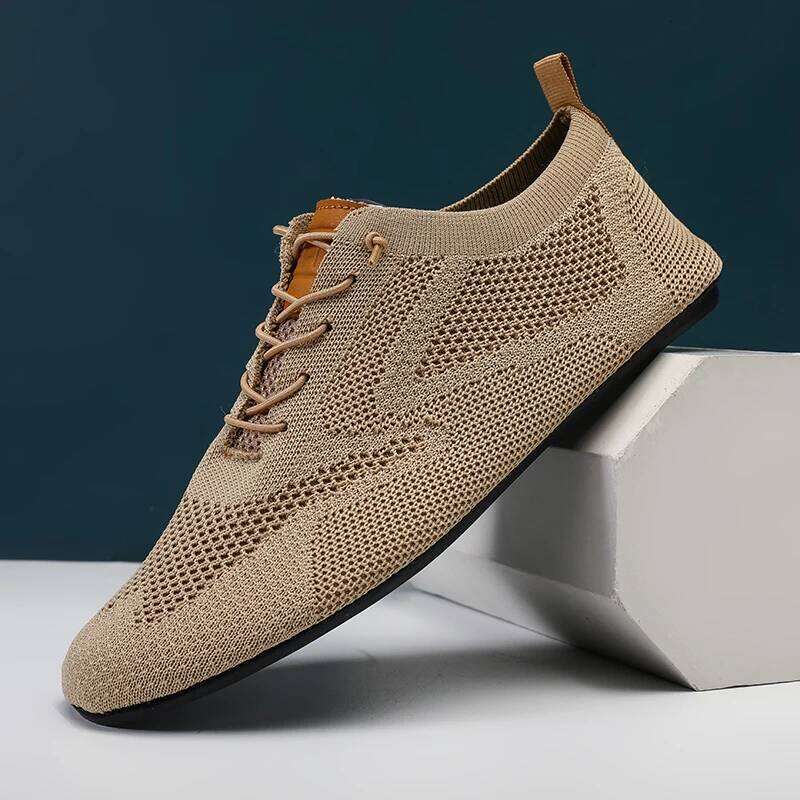 MAEDEF Mens Mesh Flats Fashion High Quality Walking Men Breathable Indoor Home Slippers Non Slip Casual Men's Shoes