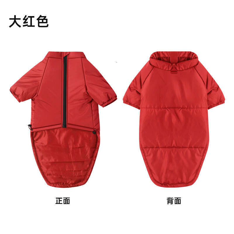 Famous brand New Cross Border Clothing for Large Dogs Pet Dog Coat Two Legged Cotton Jacket Fleece Wholesale Customizable pupakaIK
